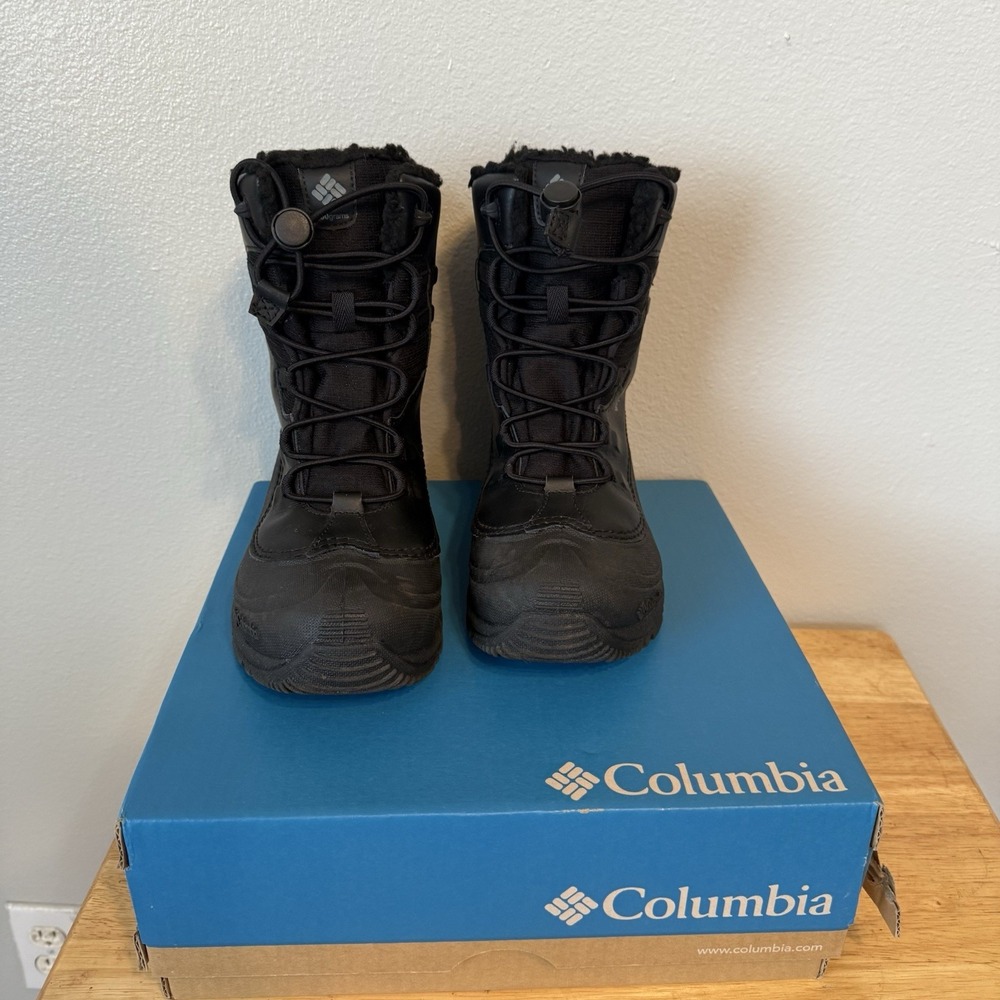 Columbia Kids Sz‎ 3 Youth Bugaboot Celsius Waterproof Snow Boot Ski Omni Heat